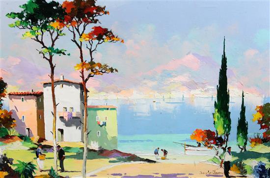 § Cecil Rochfort DOyly John (1906-1993) Santa Margarita (Italian Riviera) 20 x 30in.